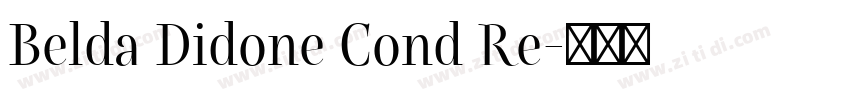 Belda Didone Cond Re字体转换